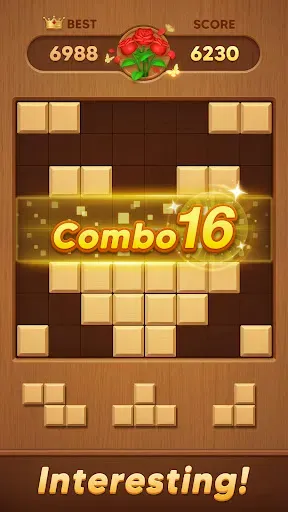 Скриншот 3 — Block Flower: Wood Puzzle