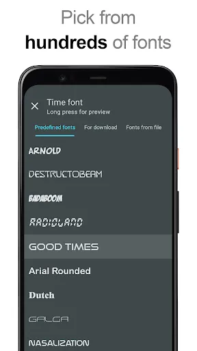 Скриншот 5 — Виджет DIGI Clock