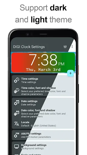 Скриншот 8 — Виджет DIGI Clock