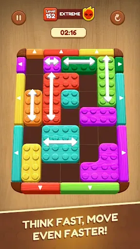 Скриншот 4 — Wooden Slide: Block Escape