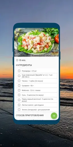 Скриншот 3 — Salatlar retsepti (o'zbekcha)