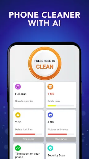 Скриншот 1 — Phone Cleaner for android
