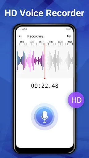 Скриншот 1 — Диктофон и голосовые заметки