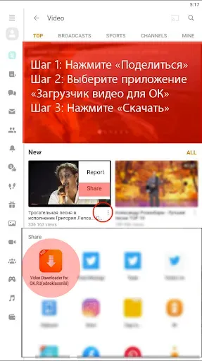 Скриншот 7 — Скачать видео с OK.ru