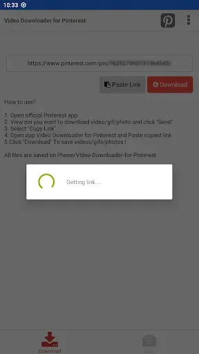 Скриншот 1 — Video Downloader for Pinterest