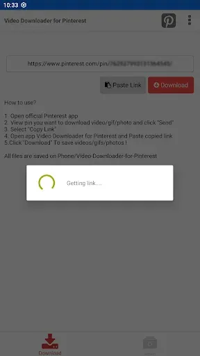 Скриншот 4 — Video Downloader for Pinterest