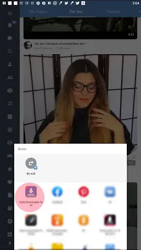 Скриншот 2 — Скачать видео из ВК