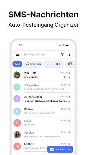 Скриншот 3 — SMS Textnachrichten - Messages