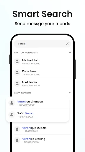 Скриншот 3 — Messenger: Messages SMS App