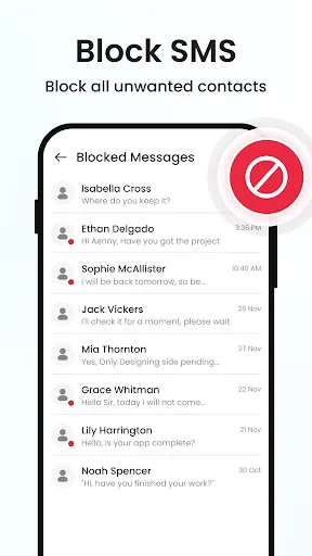 Скриншот 4 — Messenger: Messages SMS App