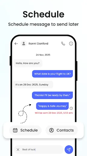Скриншот 6 — Messenger: Messages SMS App