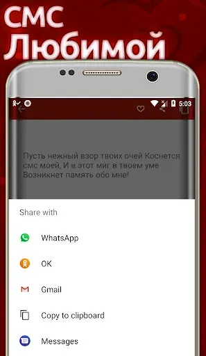 Скриншот 7 — смс Стихи Любимому и Любимой
