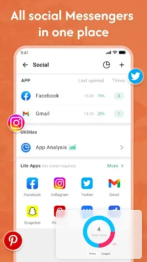 Скриншот 3 — Message One: SMS + Мессенджеры