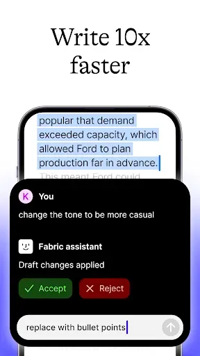 Скриншот 4 — Fabric: AI Notes, Files, Ideas