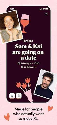 Скриншот 2 — Breeze - No Chat, Just Dates