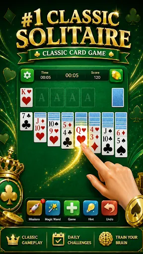 Скриншот 1 — Solitaire - Classic Card Games