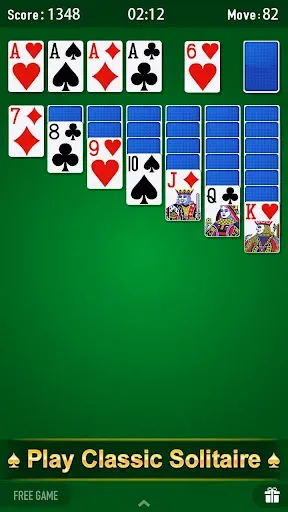 Скриншот 1 — Solitaire: Puzzle Card Games