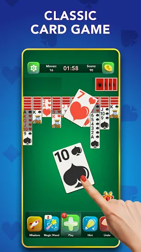 Скриншот 1 — Spider Solitaire Classic Game