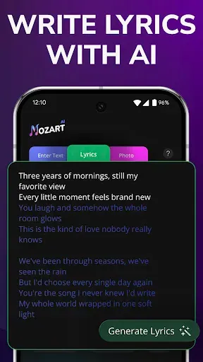 Скриншот 2 — AI Song Generator - Mozart AI
