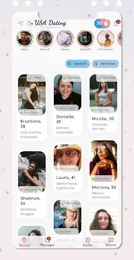 Скриншот 1 — USA Dating - Friends & Chat