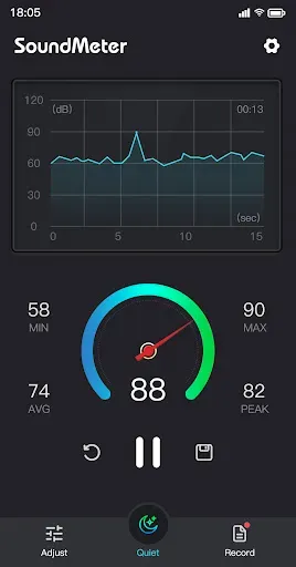 Скриншот 7 — Шумомер - уровень децибел