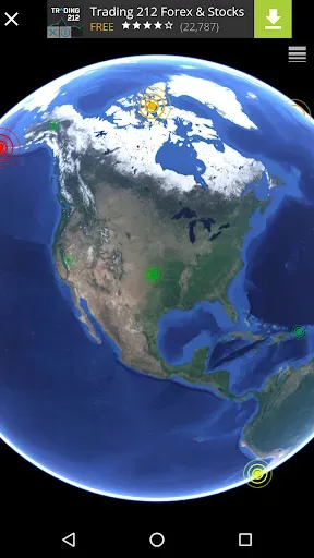 Скриншот 4 — 3D Earthquakes Map & Volcanoes