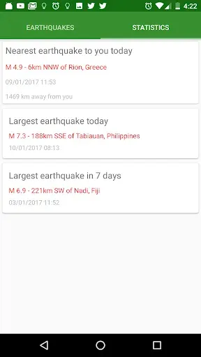 Скриншот 6 — 3D Earthquakes Map & Volcanoes