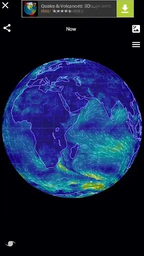 Скриншот 1 — Wind Map Hurricane Tracker, 3D