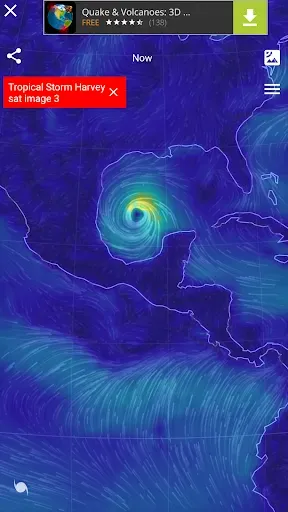 Скриншот 2 — Wind Map Hurricane Tracker, 3D