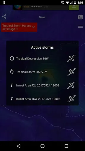 Скриншот 4 — Wind Map Hurricane Tracker, 3D