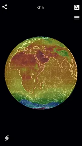Скриншот 5 — Wind Map Hurricane Tracker, 3D