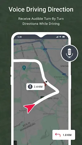 Скриншот 2 — Voice GPS & Driving Direction