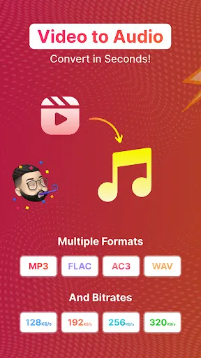 Скриншот 1 — Video to Audio Converter Mp3