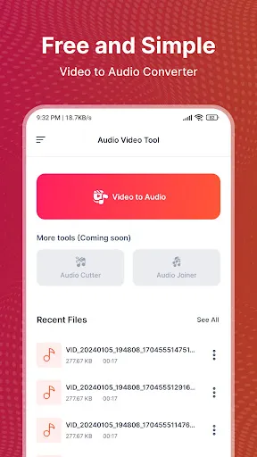 Скриншот 2 — Video to Audio Converter Mp3