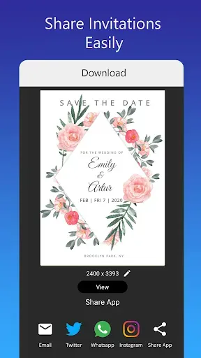 Скриншот 6 — Invitation card Maker, Design