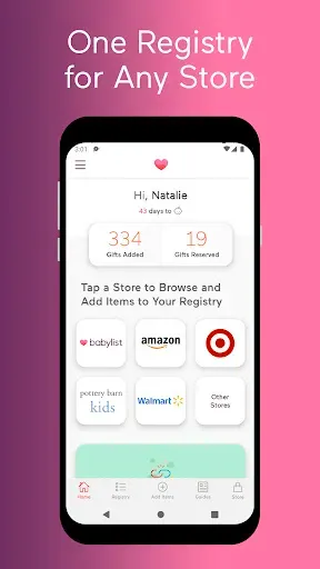 Скриншот 1 — Babylist Baby Registry