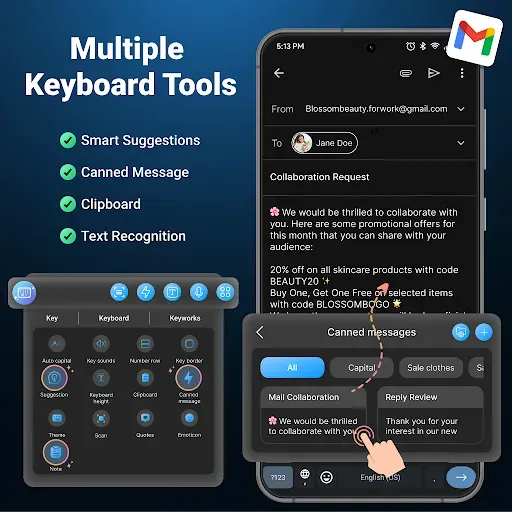 Скриншот 5 — AI Keyboard: Writer, Grammar