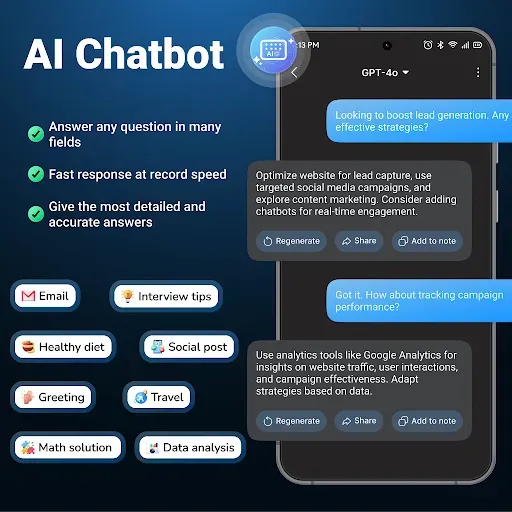 Скриншот 8 — AI Keyboard: Writer, Grammar