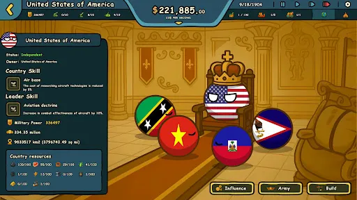 Скриншот 1 — Country Balls: Power Protocol