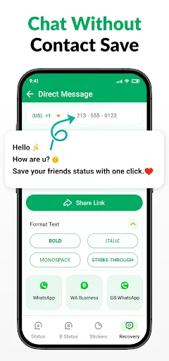 Скриншот 4 — Сохранить статус: Status Saver