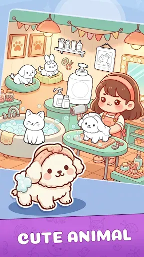 Скриншот 3 — Sticker Merge: ASMR Art Story