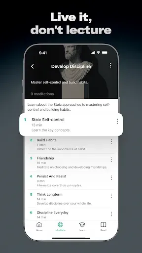 Скриншот 4 — Stoa: Daily Stoic Meditation