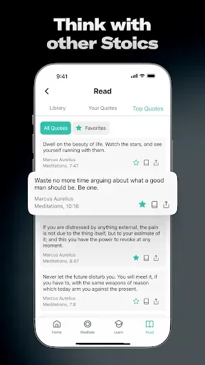 Скриншот 5 — Stoa: Daily Stoic Meditation