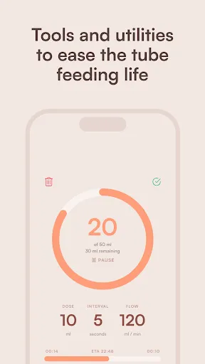 Скриншот 2 — Tubie - Tube Feeding Companion