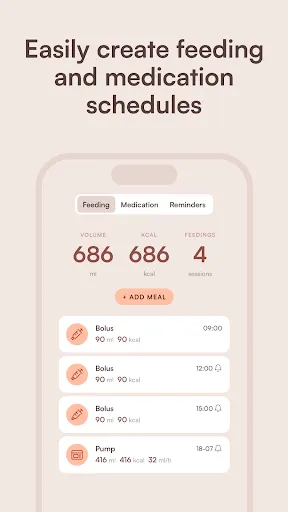Скриншот 3 — Tubie - Tube Feeding Companion