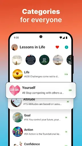 Скриншот 3 — Lessons in Life Quotes