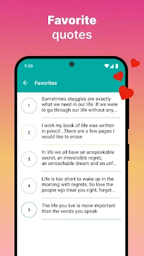 Скриншот 4 — Lessons in Life Quotes