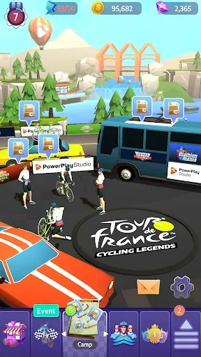Скриншот 1 — Tour de France Cycling Legends