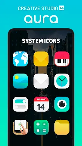 Скриншот 1 — Aura Icon Pack