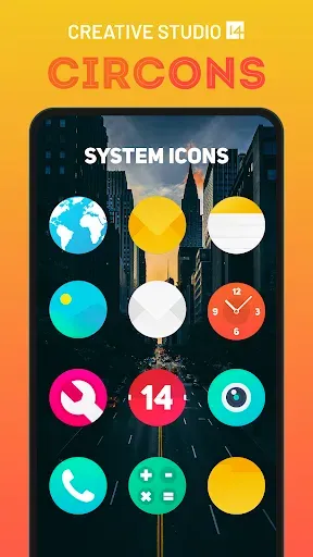 Скриншот 1 — Circons: Circle Icon Pack